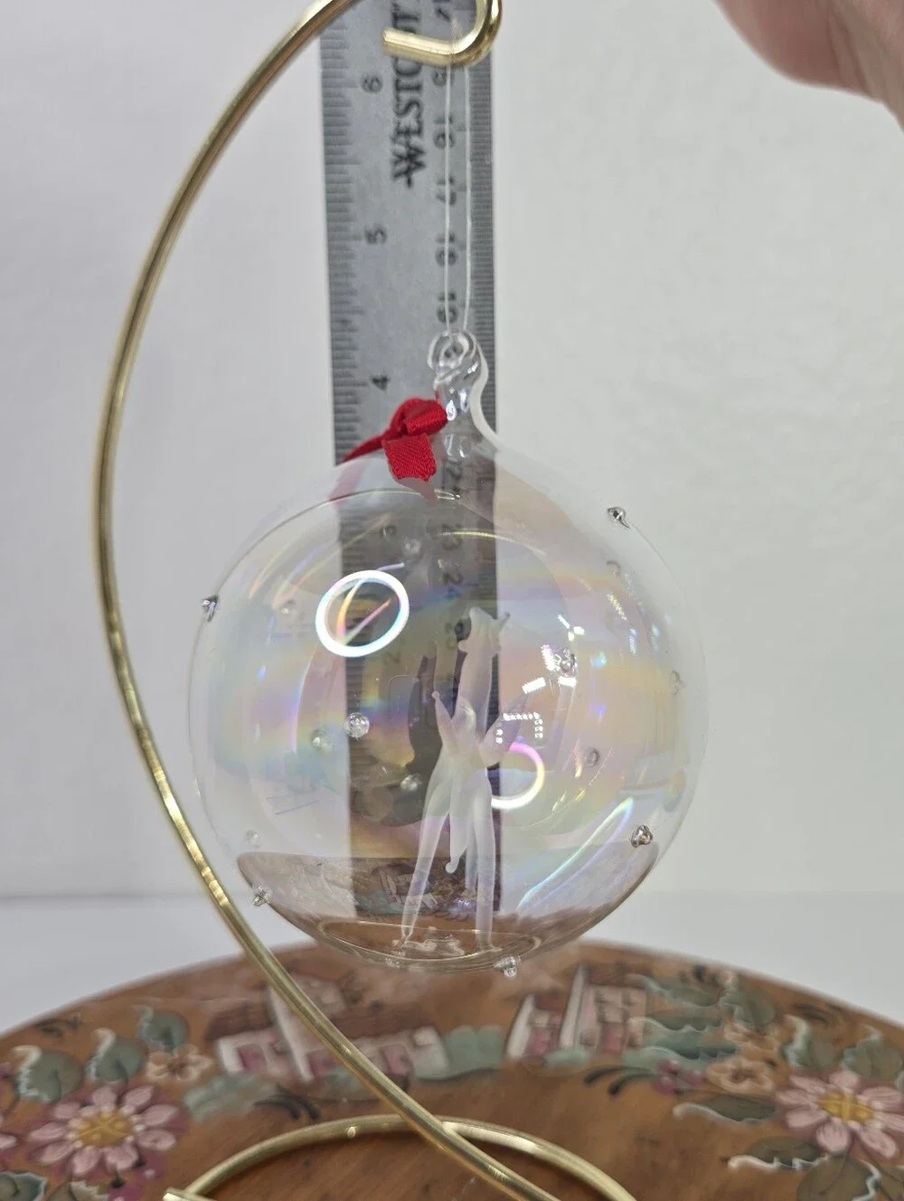 Vintage Nordstrom Crystal Pegasus Ornament Rare Collectible Christmas Holiday